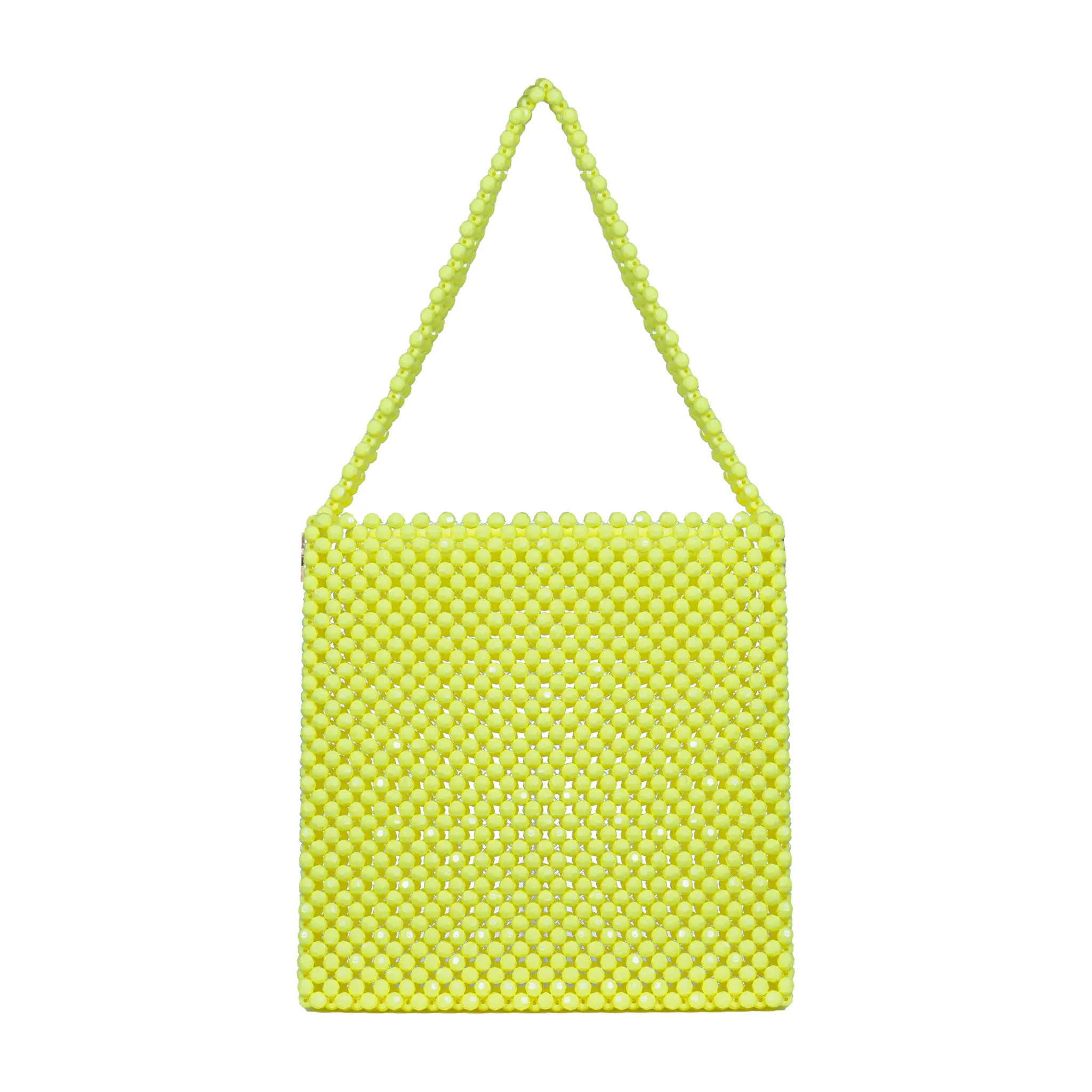 Yellow Teal Sky Blue Sunflower Detail And More Tote Bead Bag