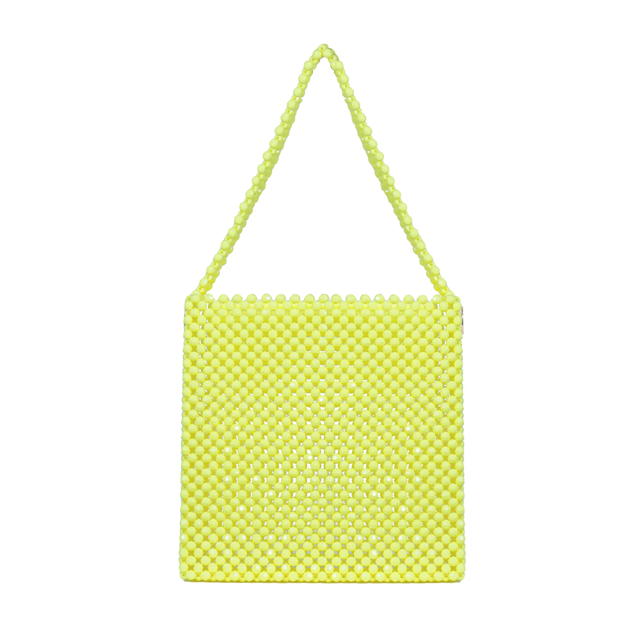Yellow Teal Sky Blue Sunflower Detail And More Tote Bead Bag