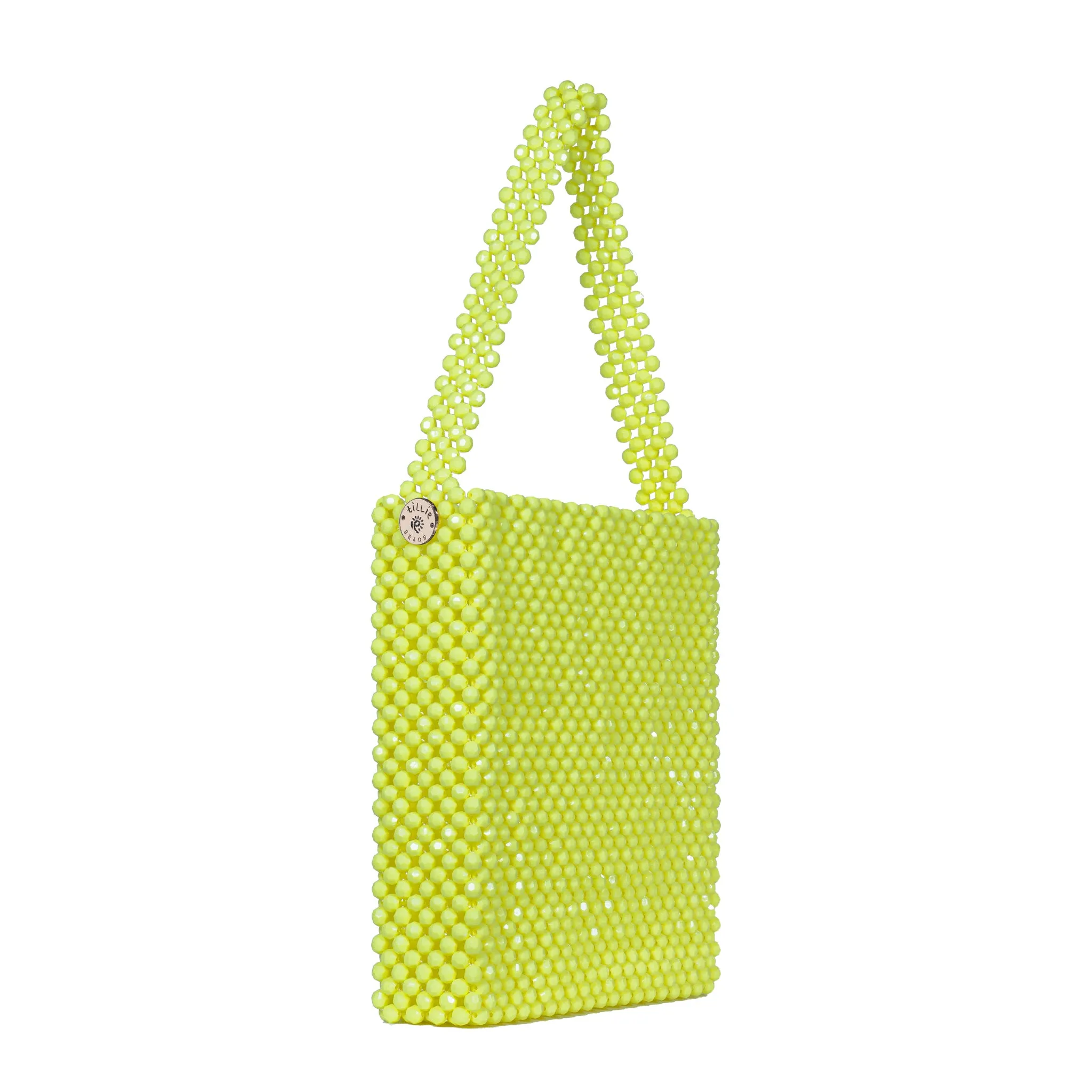 Yellow Teal Sky Blue Sunflower Detail And More Tote Bead Bag