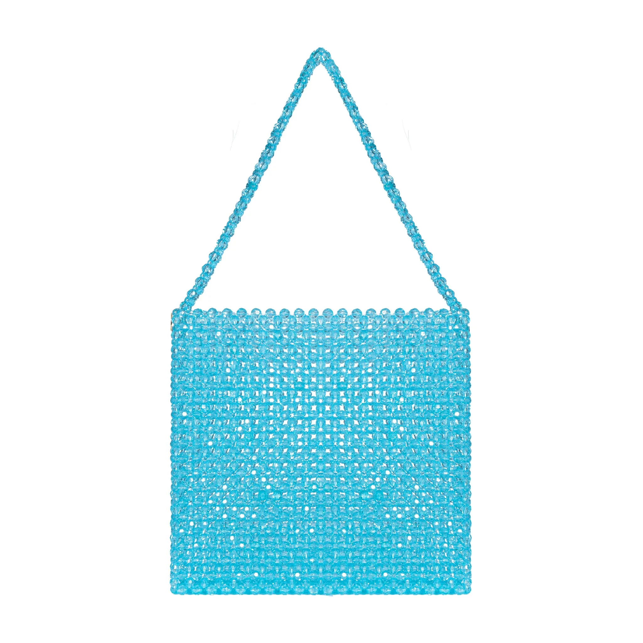 Yellow Teal Sky Blue Sunflower Detail And More Tote Bead Bag