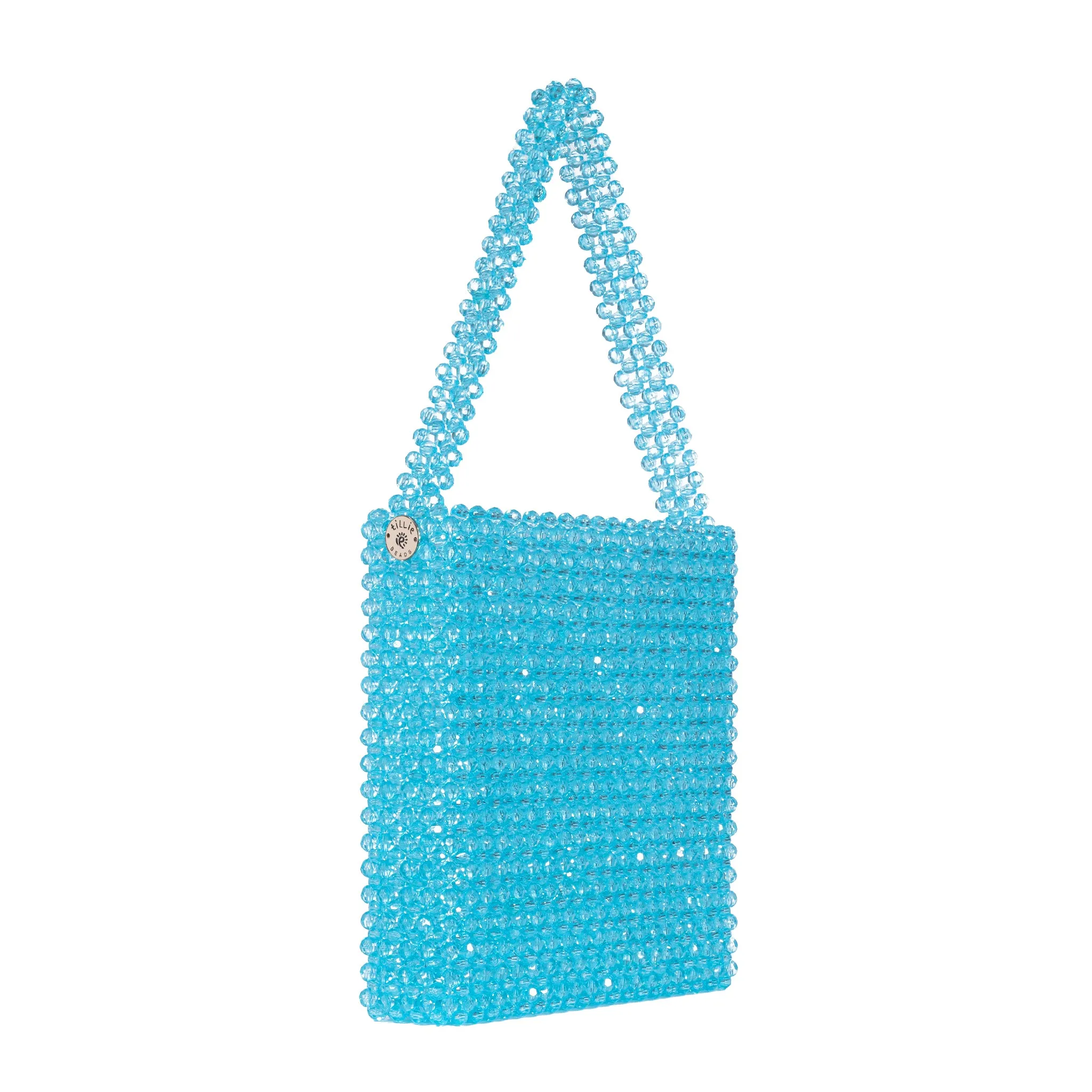 Yellow Teal Sky Blue Sunflower Detail And More Tote Bead Bag