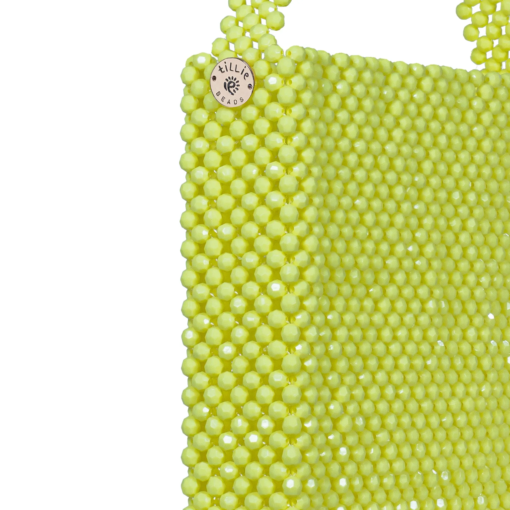 Yellow Teal Sky Blue Sunflower Detail And More Tote Bead Bag