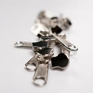 YKK 4.5 Nickel Zipper Purse Slider Pull 2 Pack