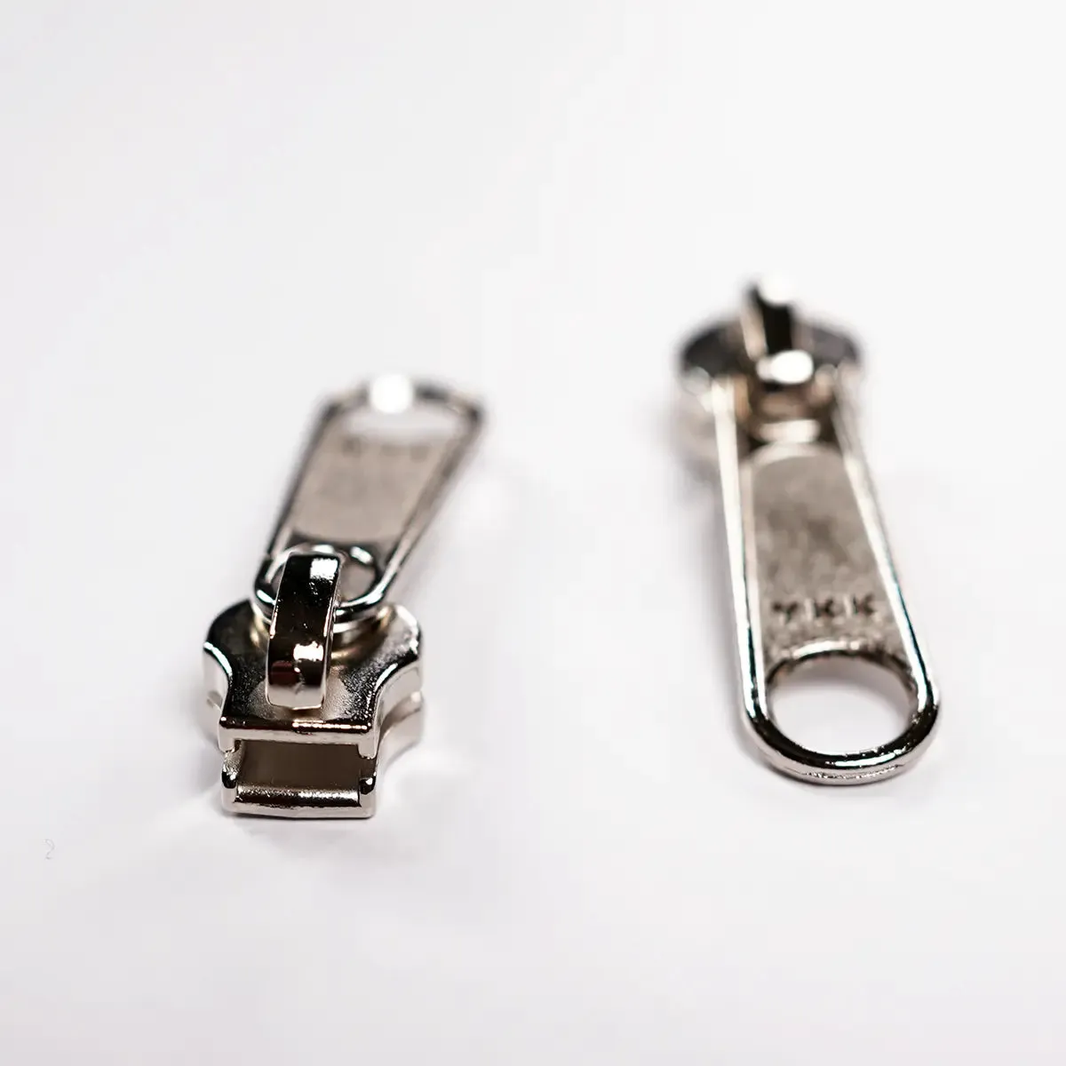 YKK 4.5 Nickel Zipper Purse Slider Pull 2 Pack