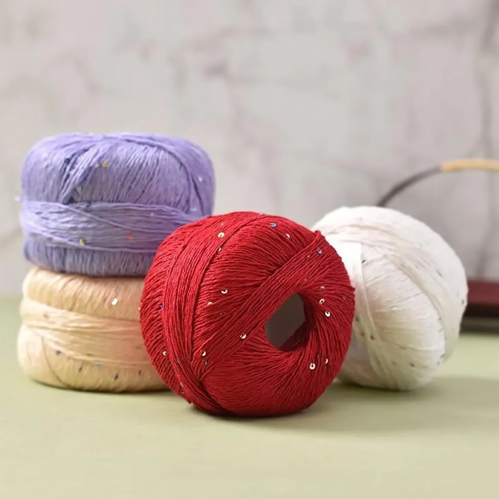 Zcargel 1 Rolls Peloted Glitter Wire Wool to Knit Knitting Wire Washable and Easy Maintenance Rollers Knitting Wire Soft Ball 100G for Handbags Gloves