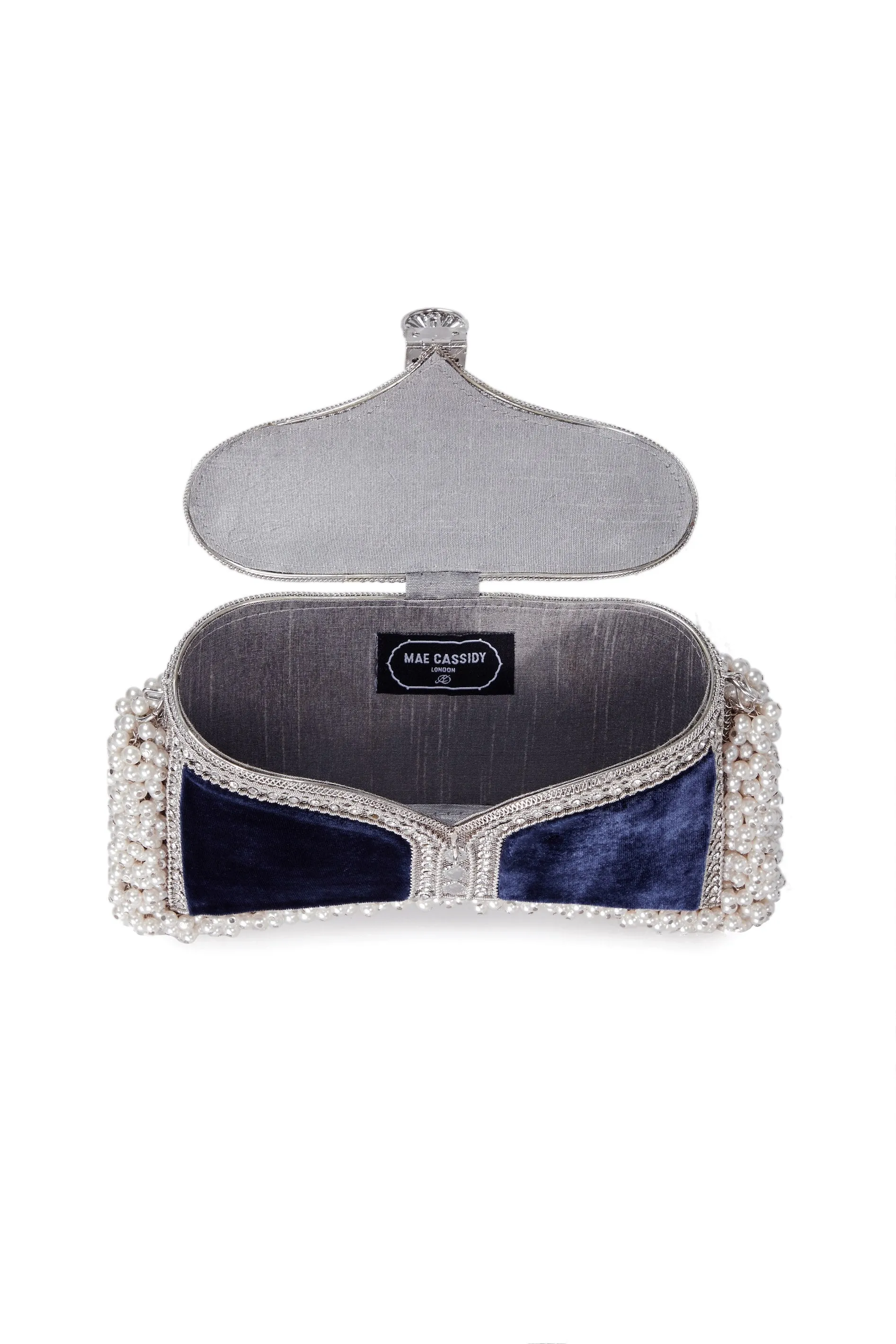 Zeenat Pearl Purse | Midnight Blue