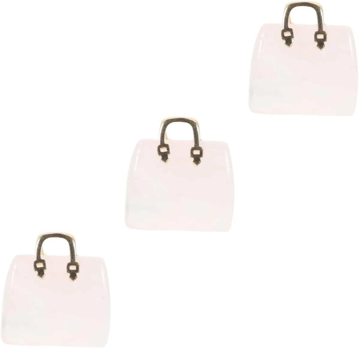 Zerodeko 3pcs Crystal Bag Ornaments Cute Clear Bag Novelty Bag Shoulder Bag Canvas Bag Desktop Handbag Ornament Purses Cute Bag Hand Carved Handbag Statue Messenger Bag Women Bags Belt Bag