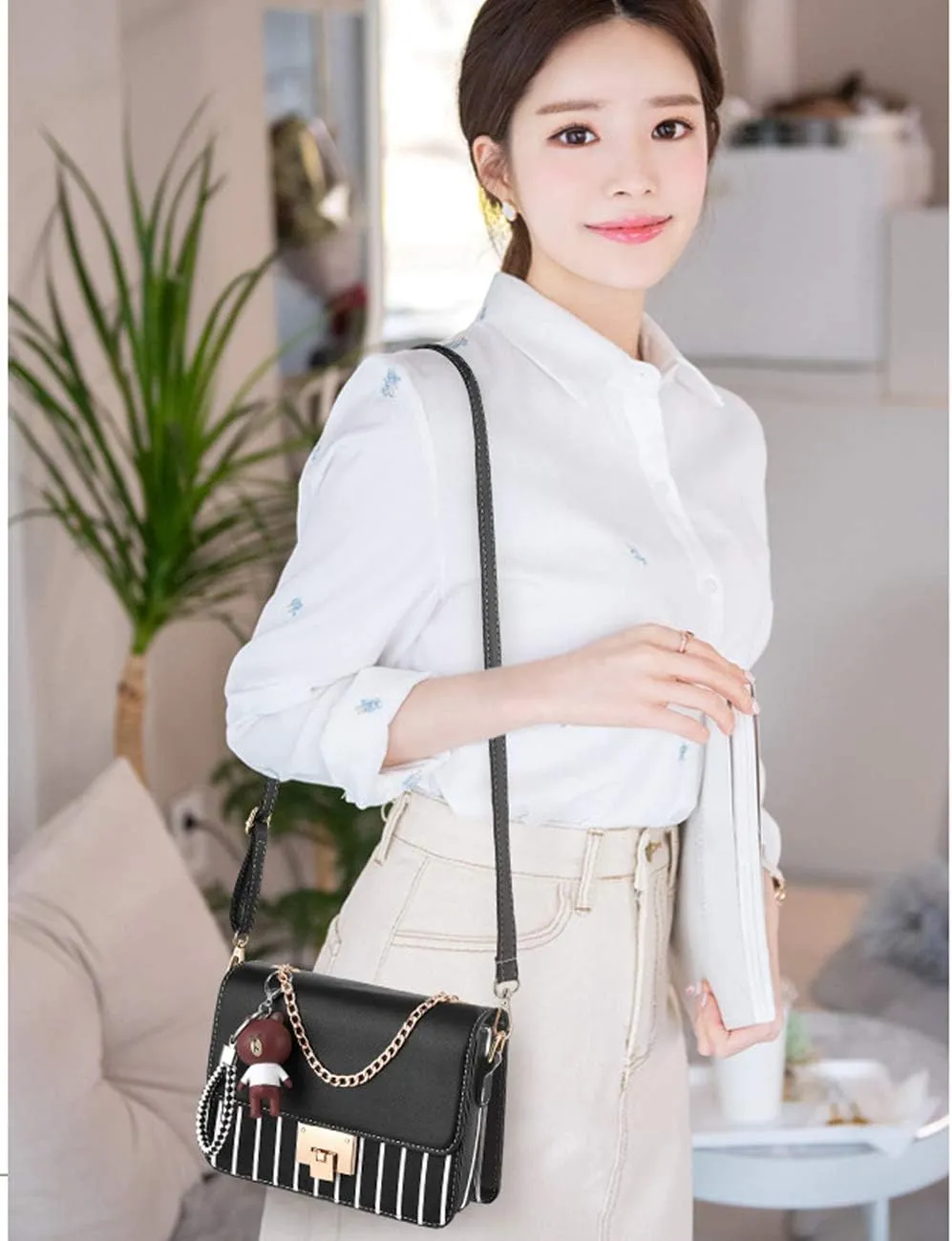zhongningyifeng Crossbody Bag Shoulder Bag for Women Leather Small Purses Handbags Fashion